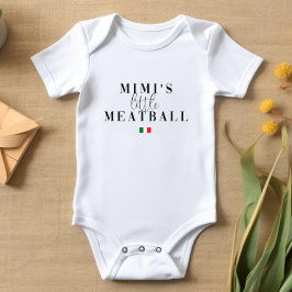 Baby Bodysuit Kleines Meatball Italienisches Baby Baby Strampler