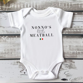 Baby Bodysuit Kleines Meatball Italienisches Baby Baby Strampler