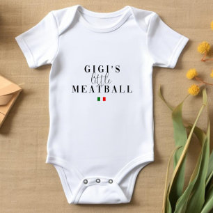 Baby Bodysuit Kleines Meatball Italienisches Baby Baby Strampler