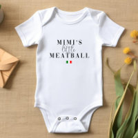 Baby Bodysuit Kleines Meatball Italienisches Baby