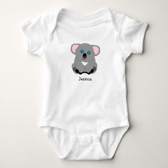 Baby Bodysuit Koala Bärendesign Strampler (Vorderseite)