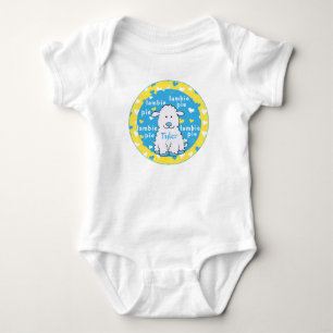 Baby Bodysuit Lambie Pie Blue/Yellow Strampler
