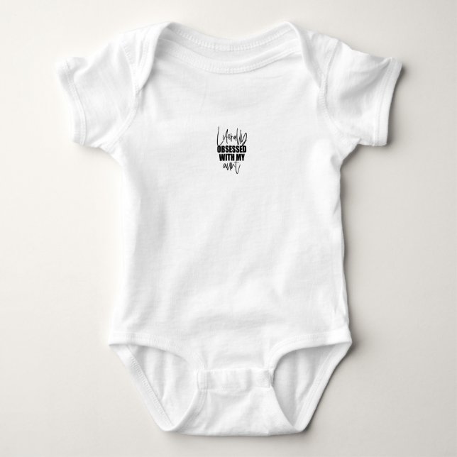 Baby Bodysuit - Literally Obsessed With My Aunt Baby Strampler (Vorderseite)