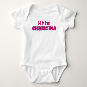 Baby Bodysuit mit Babyname, Niedliche Babykleidung Strampler