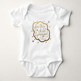 Baby Bodysuit mit Bibelverse 1 Samuel 1:27 Strampler