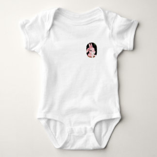 🐰 Baby Bodysuit mit kleinem rosa Bunny Strampler
