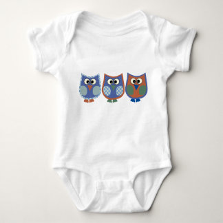 Baby Bodysuit mit Niedlichem Owls Design Baby Strampler