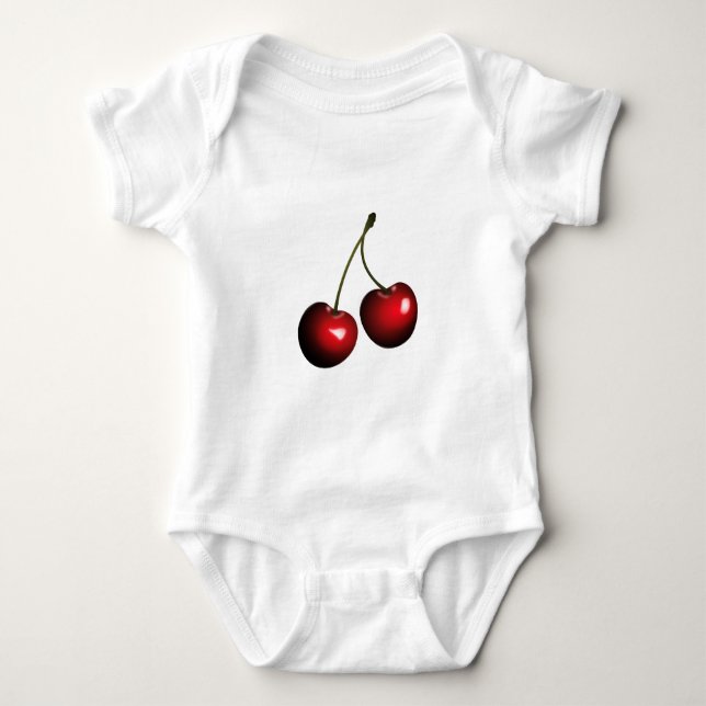Baby Bodysuit mit Sweet Cherry Strampler (Vorderseite)