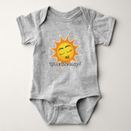 Baby Bodysuit : Nehmen Sie ein Nickerchen (grau) Baby Strampler