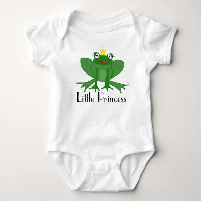 Baby Bodysuit Niedlich Princess Frog Baby Strampler (Vorderseite)