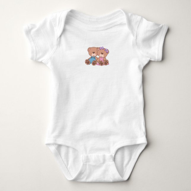 Baby Bodysuit/Niedliche Bären Strampler (Vorderseite)