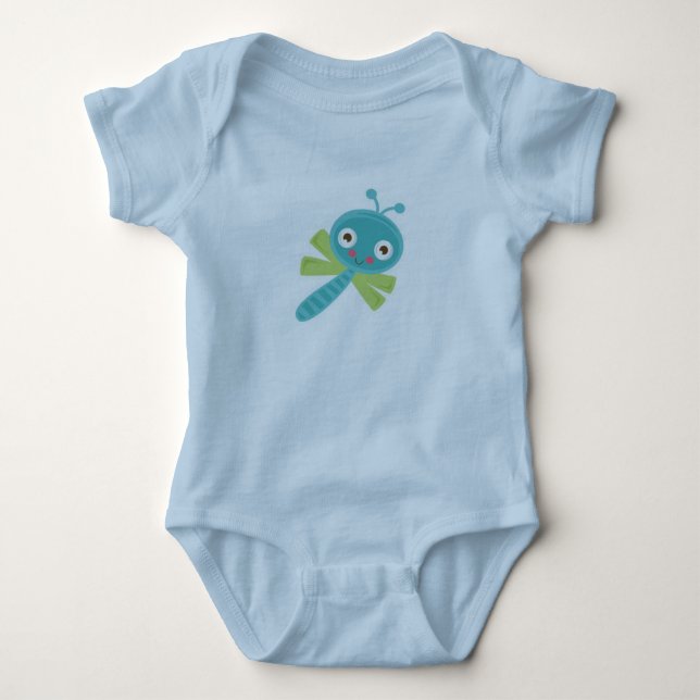 Baby Bodysuit/Niedliche Libelle Strampler (Vorderseite)