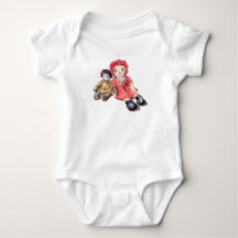 Baby Bodysuit Onsie mit Rag Dolls