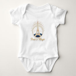Baby Bodysuit - Paris Elegant Eiffel Tower Baby Strampler