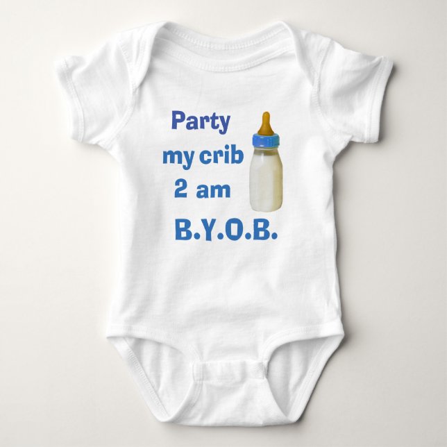 Baby-Bodysuit - Party meine Krippe 2 morgens - Baby Strampler (Vorderseite)
