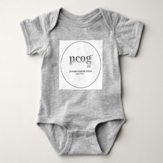 Baby bodysuit "PCOG" with scripture & heart Baby Strampler