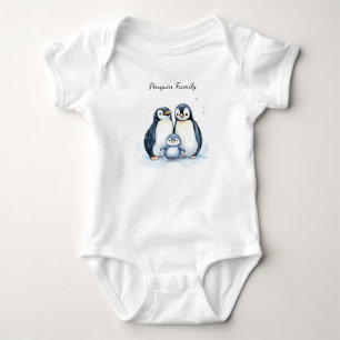 Baby Bodysuit   Personalisierter Pinguin Strampler
