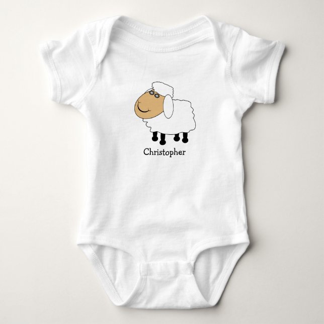 Baby Bodysuit Sheep Design Strampler (Vorderseite)