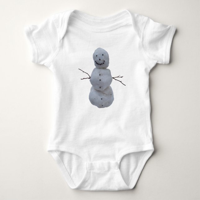 Baby Bodysuit - Snowman Baby Strampler (Vorderseite)