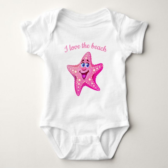 Baby Bodysuit-Starfish Baby Strampler (Vorderseite)