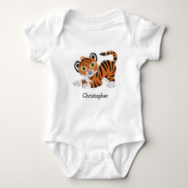 Baby Bodysuit Tiger Design Baby Strampler (Vorderseite)