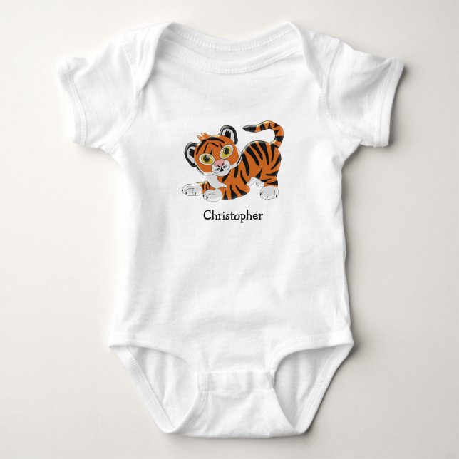 Baby Bodysuit Tiger Design Strampler (Vorderseite)