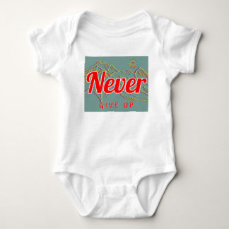 Baby Bodysuit - Unisex - Nie aufgeben Strampler