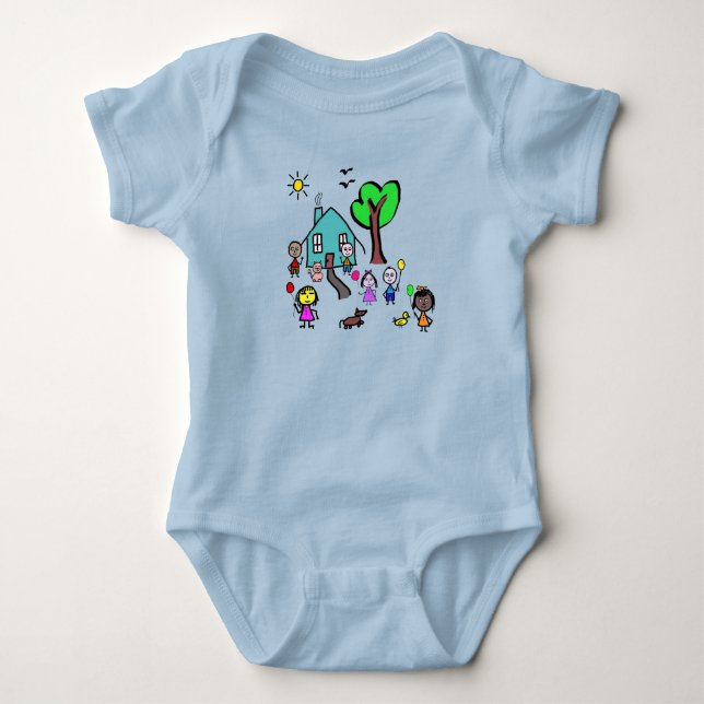 Baby Bodysuit Welt Kinder Strampler (Vorderseite)