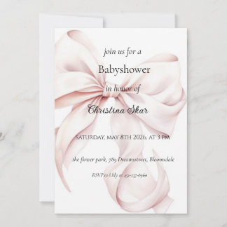 Baby-Bogen-Einladung zur Babyparty Einladung