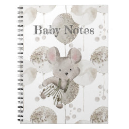 Baby Boho Balloon & Baby Mouse Notizblock