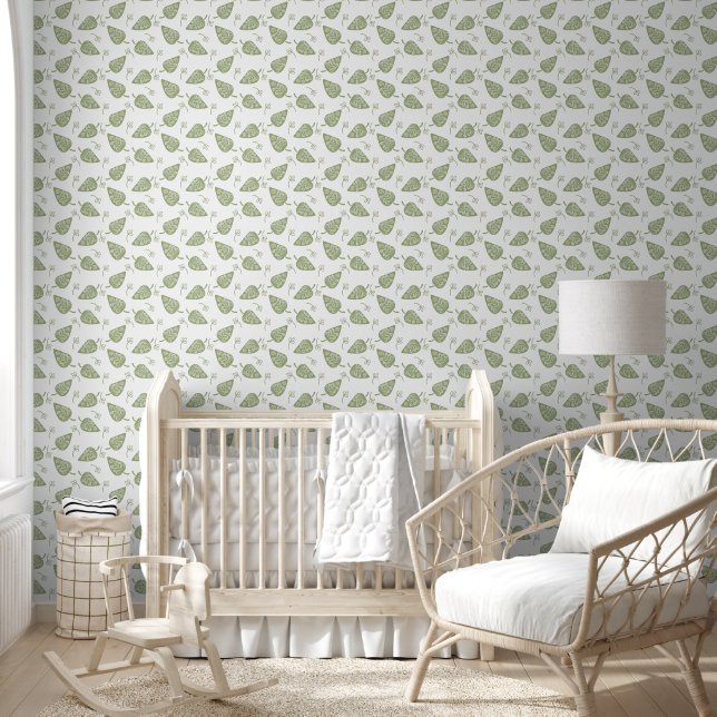 Baby-Boho-Nahtloses-Blattmuster Tapete (Kinder)