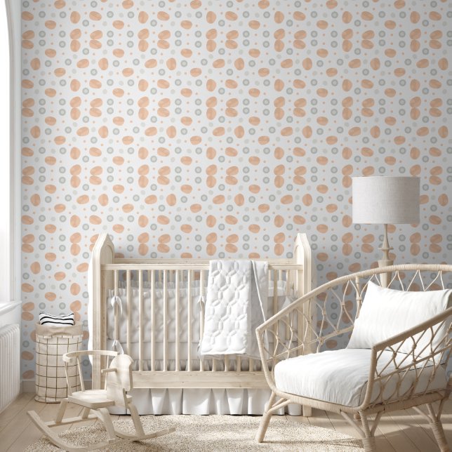 Baby Boho nahtloses Punkte-Muster Tapete (Kinder)