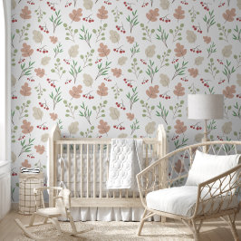 Baby Boho Seamless Leaves Pattern Tapete