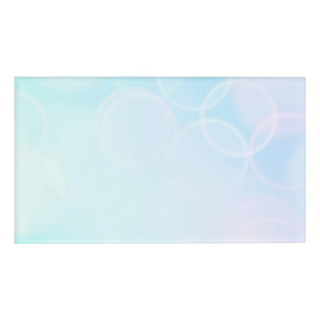 Baby Bokeh - Blue Namenschild (Vorderseite)