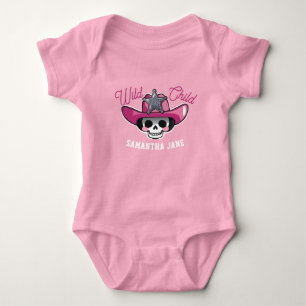 Baby Bones Halloween, Skelett Cowgirl WILD CHILD Strampler