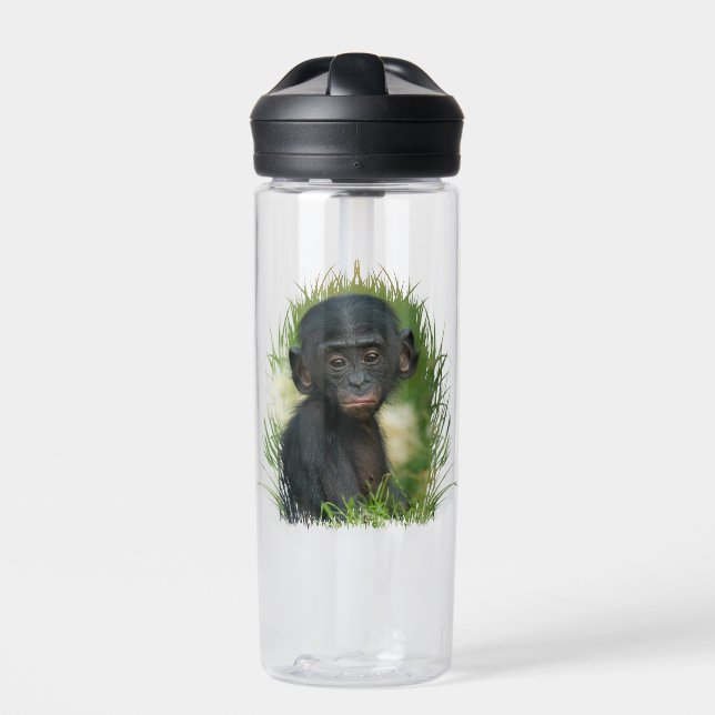 Baby Bonobo Ape Trinkflasche (Vorderseite)