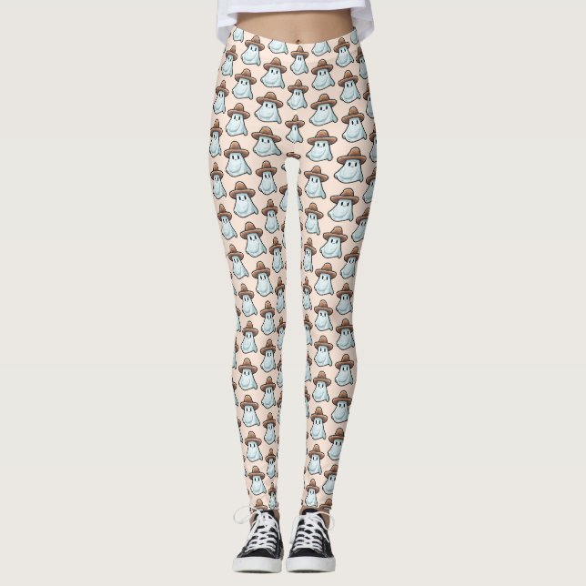 Baby Boo Cowboy Ghost Halloween Collection Leggings (Vorderseite)