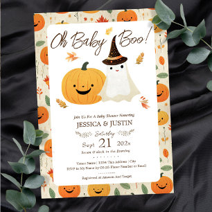 Baby Boo Fall Halloween Baby Dusche Einladung