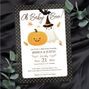 Baby Boo Fall Halloween Baby Dusche Einladung