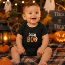 Baby Boo Familie passendes Halloween Schwarz Orang