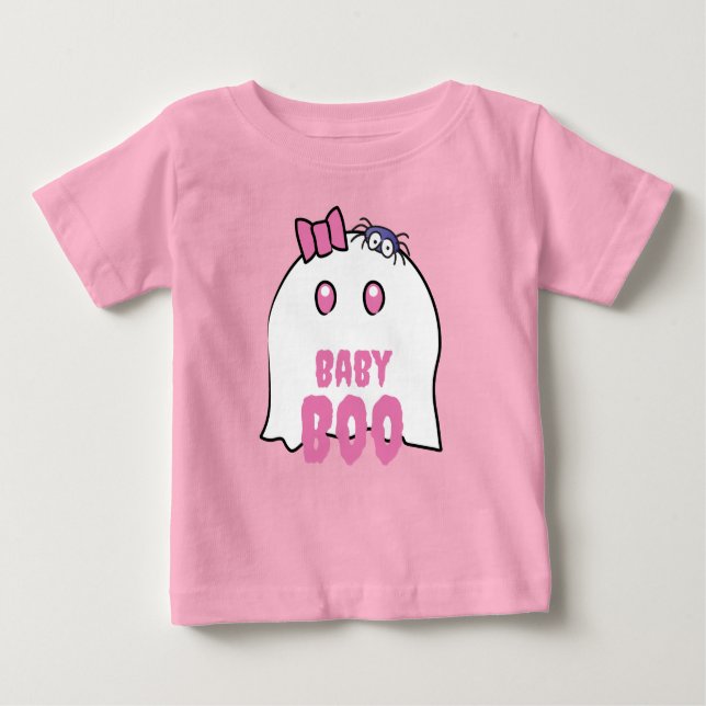 Baby Boo Girl Adorable Halloween Ghost Family Baby T-shirt (Vorderseite)