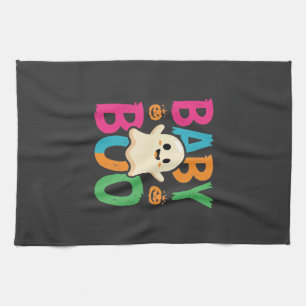 Baby Boo Halloween-Geisterdesign_1 Geschirrtuch