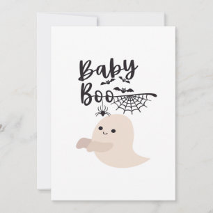 Baby Boo Niedliches Halloween Print Vintag Style Feiertagskarte