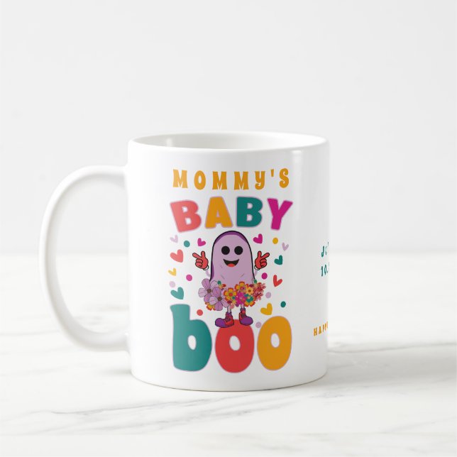 Baby Boo October Neuborn Pastel Ghost Hallowen Kaffeetasse (Links)