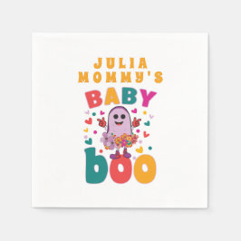 Baby Boo October Neuborn Pastel Ghost Hallowen Serviette