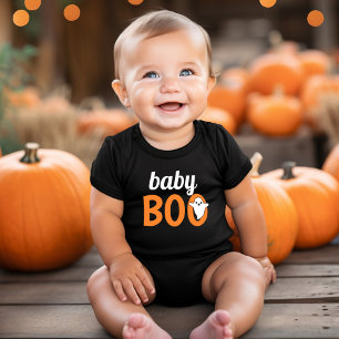 Baby Boo Orange Geister-Familien-Matching-Hallowee Strampler