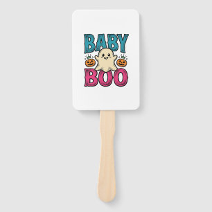 Baby Boo Vintage Halloween Geist Shirt Design_1 Fächer