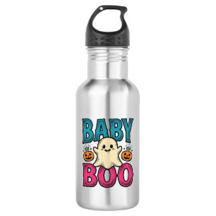 Baby Boo Vintage Halloween-Geister-Shirt-Design_1 Edelstahlflasche