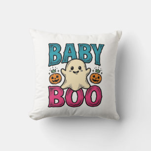 Baby Boo Vintage Halloween-Geister-Shirt-Design_1 Kissen