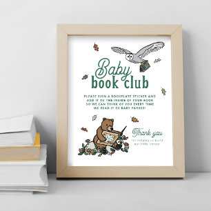 Baby Book Club Showaktivitäten Woodland Tischtenni Poster